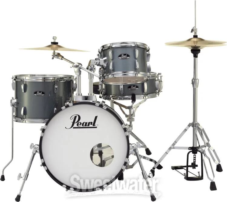  Pearl Roadshow RS584C/C 4-piece Complete Drum Set with Cymbals - Charcoal Metallic