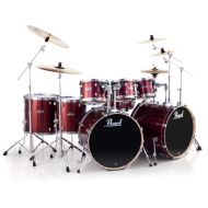 Pearl Export EXX728DB/C 8-piece Double Bass Drum Set with Snare Drum - Burgundy