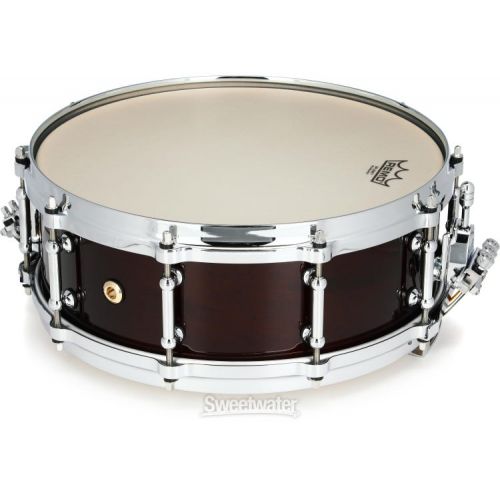  Pearl Philharmonic Solid Maple Snare Drum - 5-inch x 14-inch, Walnut Bordeaux