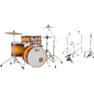 Pearl Decade Maple DMP925SP/C 5-piece Shell Pack with Snare Drum and Hardware Bundle- Classic Satin Amburst