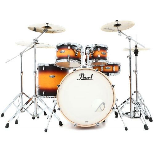  Pearl Decade Maple DMP925SP/C 5-piece Shell Pack with Snare Drum and Hardware Bundle- Classic Satin Amburst