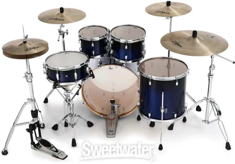  Pearl Decade Maple DMP925SP/C 5-piece Shell Pack with Snare Drum - Gloss Kobalt Fade Lacquer