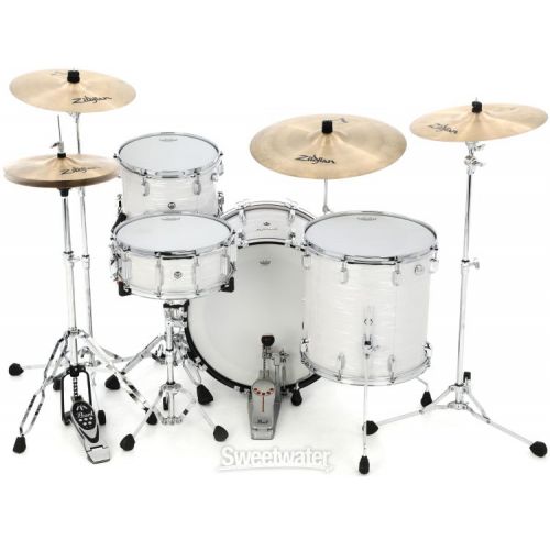  Pearl President Series Phenolic PSP924XP75/C 4-piece Shell Pack - Pearl White Oyster - with Cases