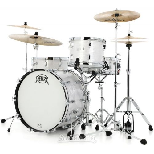  Pearl President Series Phenolic PSP924XP75/C 4-piece Shell Pack - Pearl White Oyster - with Cases