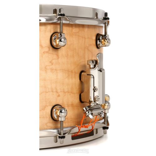  Pearl Masterworks Maple/Birch Snare Drum - 8 x 14-inch - Matte Natural Flame Maple