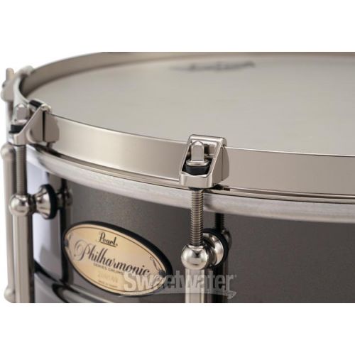  Pearl Philharmonic Brass Snare Drum - 6.5-inch x 14-inch, Black Nickel