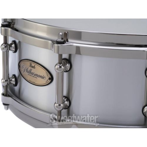  Pearl Philharmonic Cast Aluminum Snare Drum - 5-inch x 14-inch