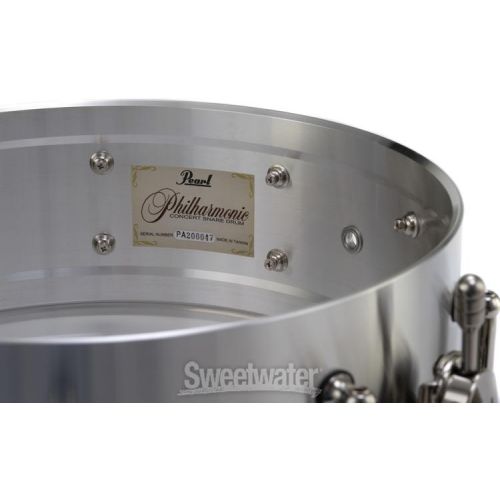  Pearl Philharmonic Cast Aluminum Snare Drum - 5-inch x 14-inch