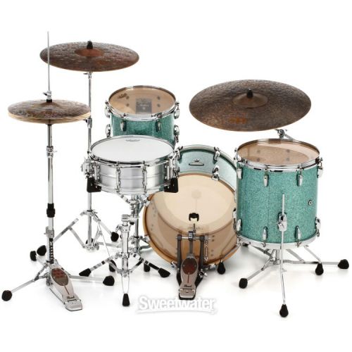  Pearl Music City Custom Masters Maple Reserve Shell Pack - 3-piece Bop - Turquoise Glass