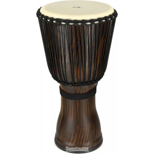  Pearl 12-inch Rope Tuned Djembe - Artisan Straight Grain Limba