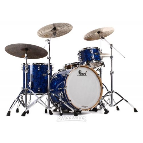 Pearl Music City Custom Reference Pure RFP322/C 3-piece Shell Pack - Blue Abalone Wrap