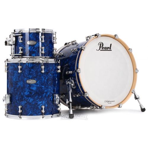  Pearl Music City Custom Reference Pure RFP322/C 3-piece Shell Pack - Blue Abalone Wrap