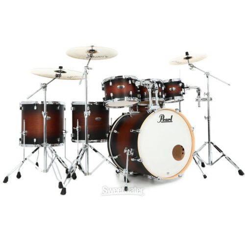  Pearl Decade Maple DMP927SP/C 7-piece Shell Pack with Snare Drum - Satin Brown Burst