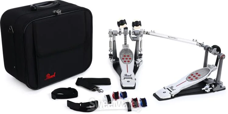  Pearl P2052CL Eliminator Redline Chain Drive Double Bass Drum Pedal - Left-Handed