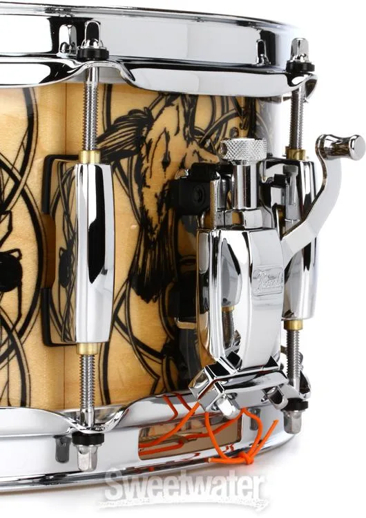  Pearl Masters Maple Complete Snare Drum - 5.5 x 14-inch - Cain and Abel Graphic
