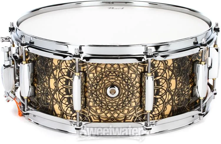  Pearl Masters Maple Complete Snare Drum - 5.5 x 14-inch - Cain and Abel Graphic