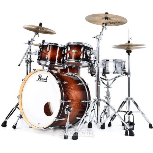  Pearl Session Studio Select Series 4-piece Shell Pack - Gloss Barnwood Brown