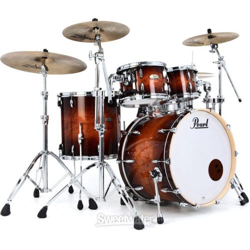  Pearl Session Studio Select Series 4-piece Shell Pack - Gloss Barnwood Brown
