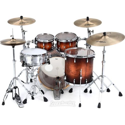  Pearl Session Studio Select Series 4-piece Shell Pack - Gloss Barnwood Brown