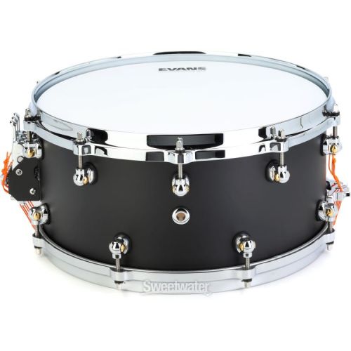  Pearl Dennis Chambers Signature Snare Drum - 6.5 x 14-inch - Matte Black