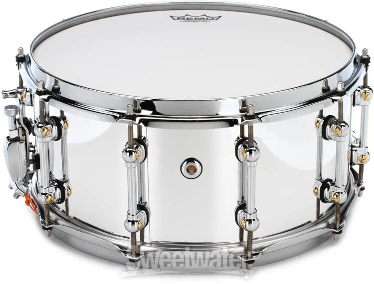  Pearl Music City Custom Master's Maple Reserve Snare Drum - 14 x 6.5-inch - Mirror Chrome