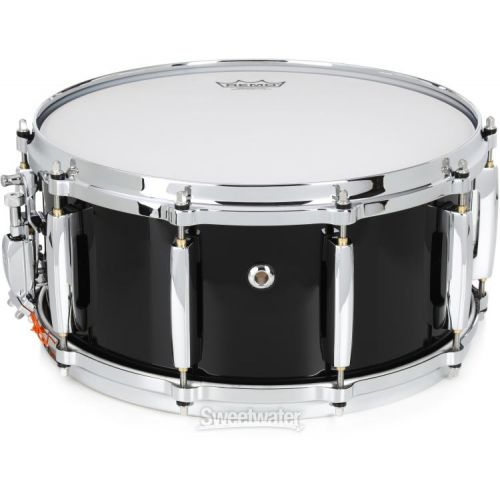  Pearl Masters Maple Snare Drum - 6.5 x 14-inch - Piano Black