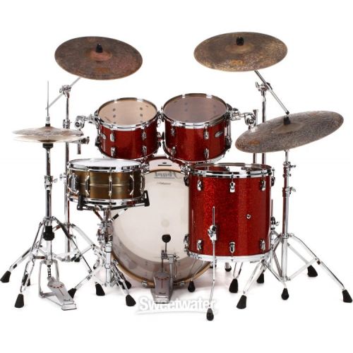  Pearl Music City Custom Reference RF424P/C 4-piece Shell Pack - Burnt Orange Glass