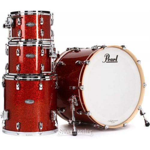  Pearl Music City Custom Reference RF424P/C 4-piece Shell Pack - Burnt Orange Glass