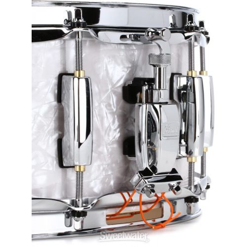  Pearl Masters Maple Complete Snare Drum - 5.5 x 14-inch - White Marine Pearl