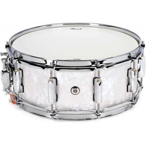  Pearl Masters Maple Complete Snare Drum - 5.5 x 14-inch - White Marine Pearl