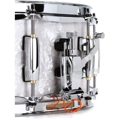  Pearl Masters Maple Complete Snare Drum - 5.5 x 14-inch - White Marine Pearl