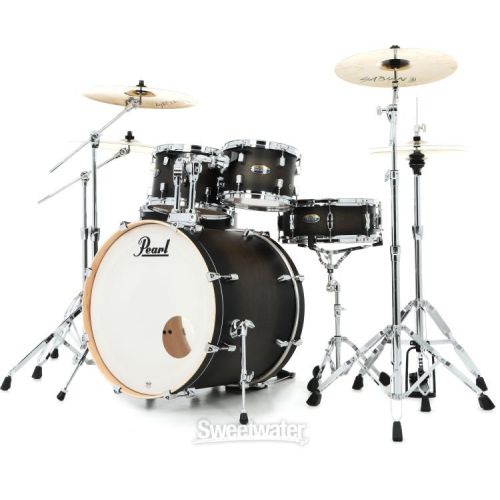  Pearl Decade Maple DMP925SP/C 5-piece Shell Pack with Snare Drum - Satin Black Burst