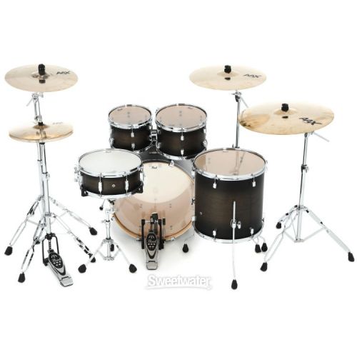  Pearl Decade Maple DMP925SP/C 5-piece Shell Pack with Snare Drum - Satin Black Burst