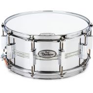 Pearl DuoLuxe Chrome over Brass Snare Drum - 6.5 x 14-inch - Nicotine White Marine Pearl Inlay