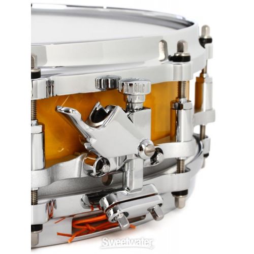  Pearl Masterworks Maple/Mahogany Snare Drum - 3.5 x 14 inch - Canary Mist