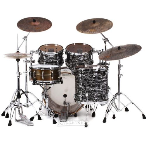  Pearl Music City Custom Reference RF422/C 4-piece Shell Pack - Black Oyster Glitter