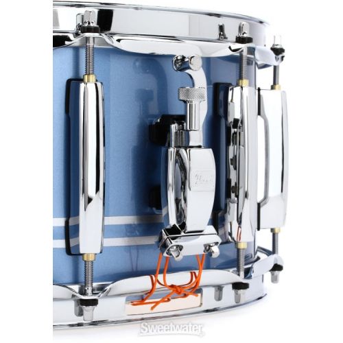  Pearl Masters Maple Complete Snare Drum - 6.5 x 14-inch - Chrome Contrail Metallic Lacquer