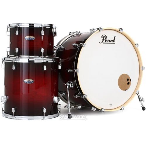  Pearl Decade Maple DMP943XP/C 3-piece Shell Pack - Gloss Deep Red Burst