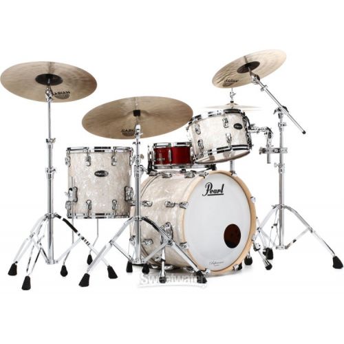  Pearl Music City Custom Reference Series RF320J/C 3-piece Shell Pack - Nicotine White Marine Pearl Wrap