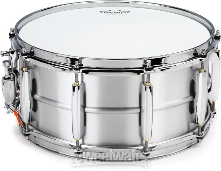  Pearl Sensitone Heritage Aluminum Alloy Snare Drum - 6.5 x 14-inch - Brushed