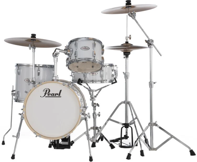  Pearl Midtown Series MT564C33 4-piece Drum Set with Hardware - Pure White