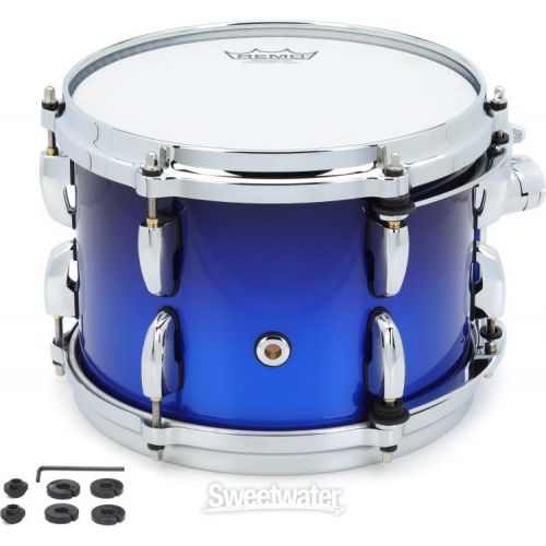  Pearl Masters Maple Pure Tom with GyroLock Mount - 7 x 10 inch - Kobalt Blue Fade Metallic