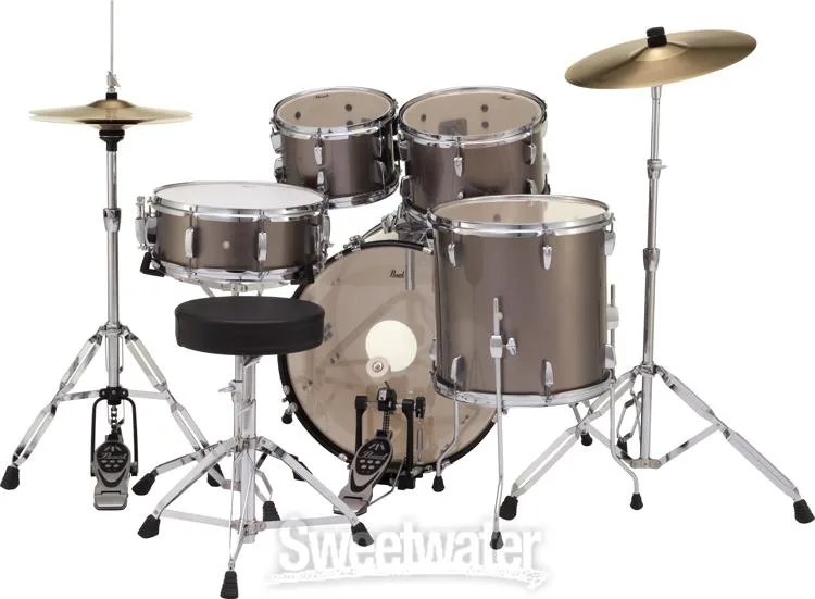  Pearl Roadshow RS505C/C 5-Piece Complete Drum Set with Cymbals - Bronze Metallic