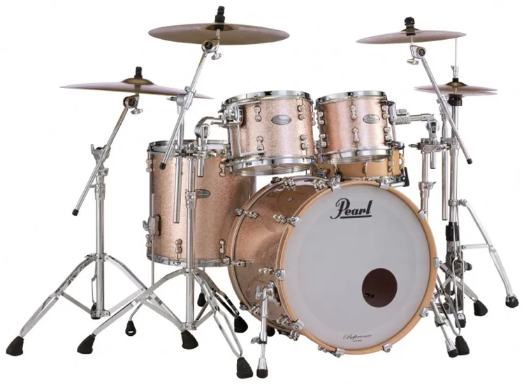 Pearl Music City Custom Reference Pure RFP422/C 4-piece Shell Pack - Bright Champagne Sparkle