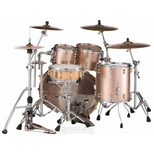  Pearl Music City Custom Reference Pure RFP422/C 4-piece Shell Pack - Bright Champagne Sparkle