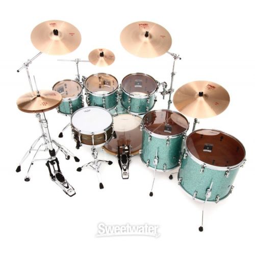  Pearl Music City Custom Reference Pure RFP622/C 6-piece Shell Pack - Turquoise Glass