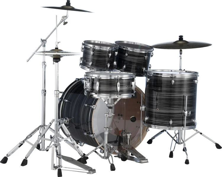  Pearl Export EXX725SZ/C 5-piece Drum Set with Hardware and Cymbals - 778-Silver Graphite Twist