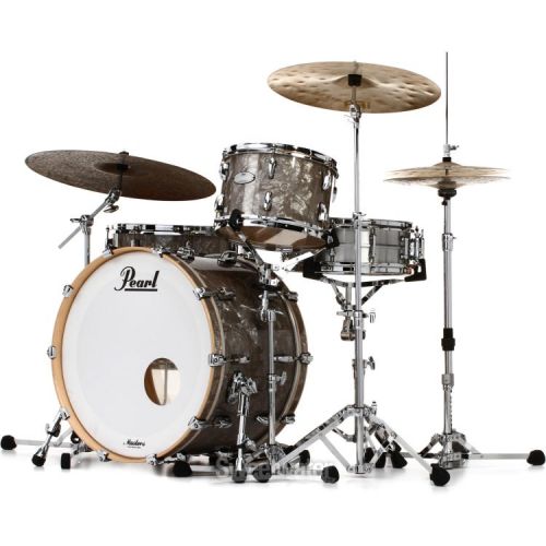  Pearl Music City Custom Masters Maple Reserve MRV322/C496 3-piece Shell Pack - Platinum Smoke Marine