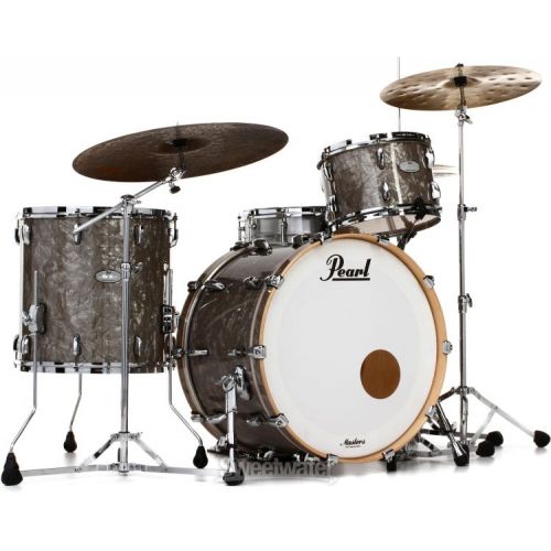  Pearl Music City Custom Masters Maple Reserve MRV322/C496 3-piece Shell Pack - Platinum Smoke Marine