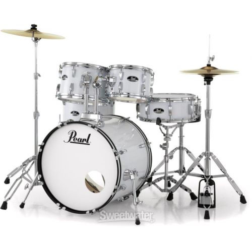  Pearl Roadshow RS505C/C 5-piece Complete Drum Set with Cymbals - Pure White